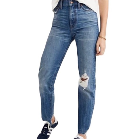 Madewell Perfect Summer Jean Destructed Edition Size 27 - Picture 1 of 15